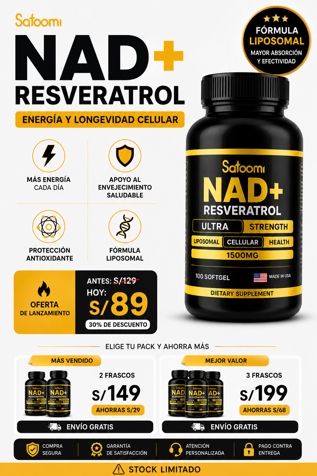 NAD + RESVERATROL 2X1