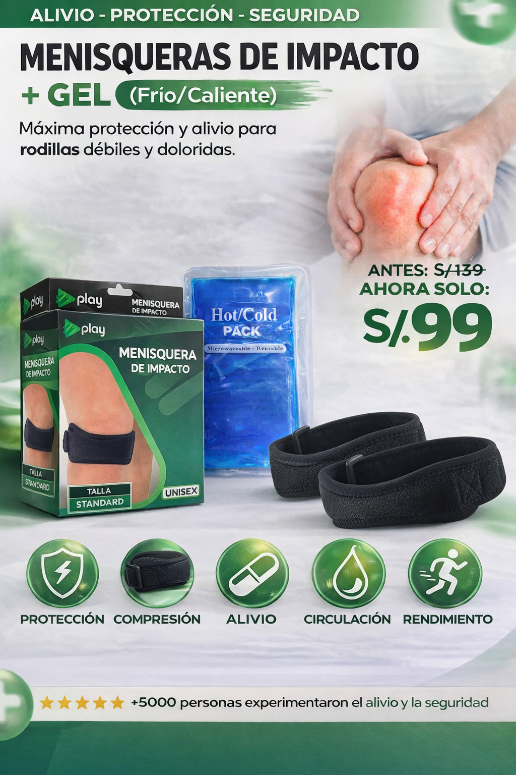 MENISQUERAS DE IMPACTO + GEL (Frío-Caliente)