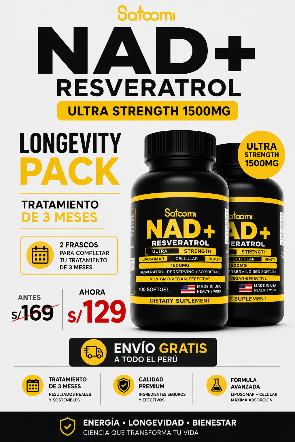 NAD + RESVERATROL 2X1